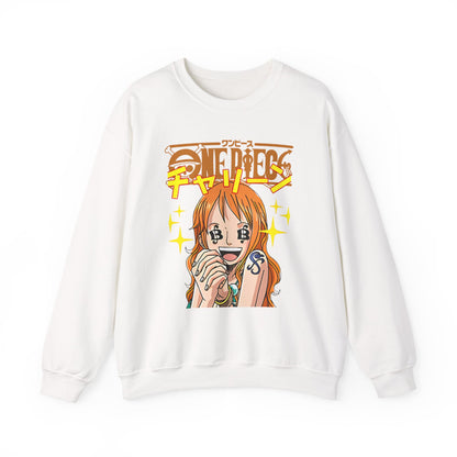 Nami One Piece Sweatshirt – 100% Cotton Anime Pullover for Straw Hat Fans