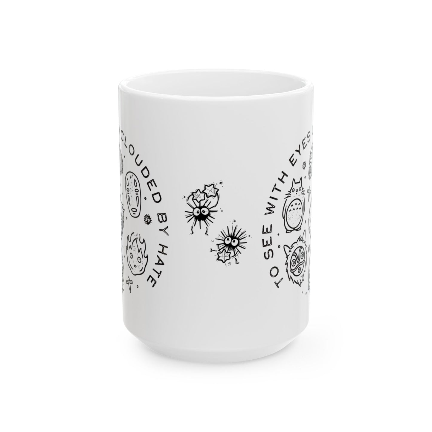 Universe Ghibli Mug – Studio Ghibli Characters Ceramic Cup – 11oz & 15oz Anime Coffee Mug Gift