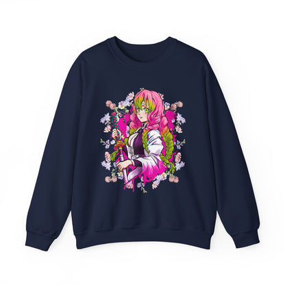 Mitsuri Kanroji Love Hashira Sweatshirt | 100% Cotton Demon Slayer Anime Pullover