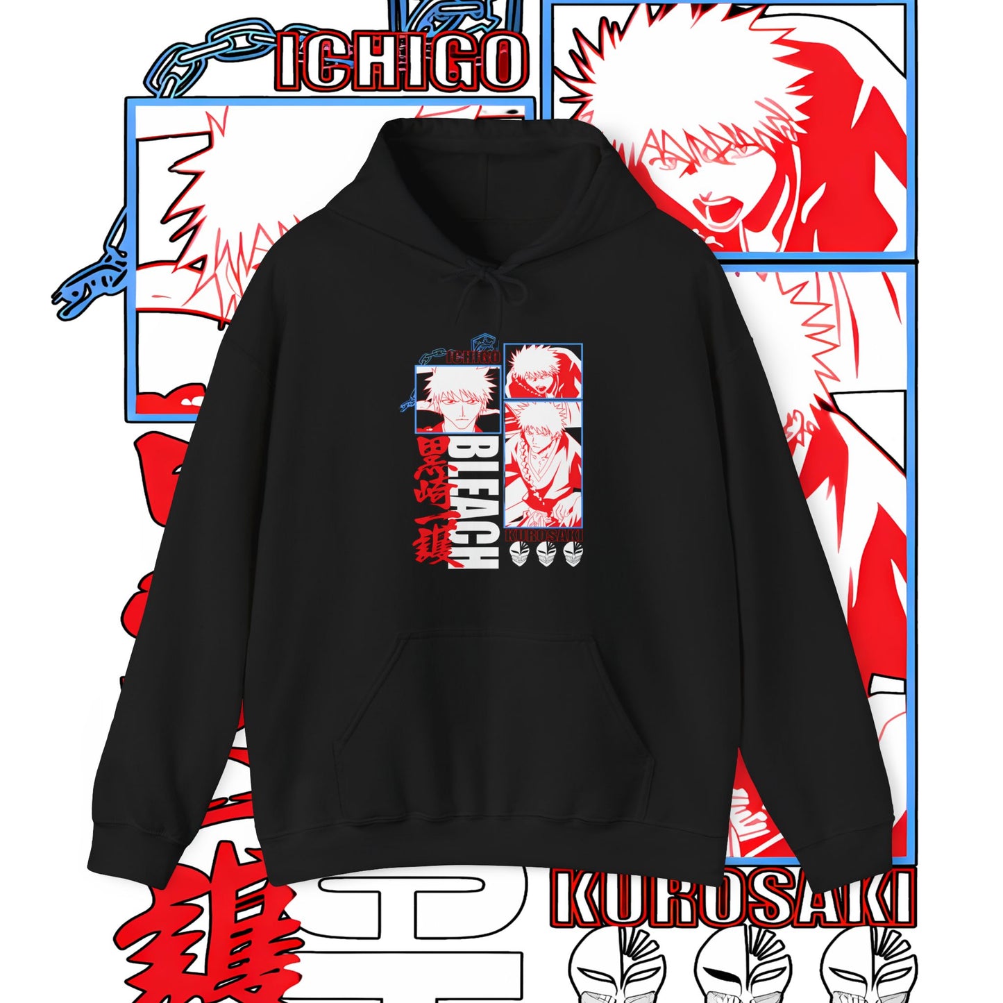 Bleach Ichigo Cotton Hoodie – Anime Streetwear Style