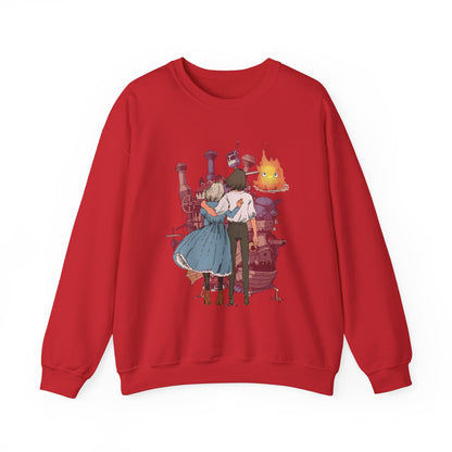 Howl's Moving Castle Love Sweatshirt – 100% Cotton Studio Ghibli Anime Sweatshirt