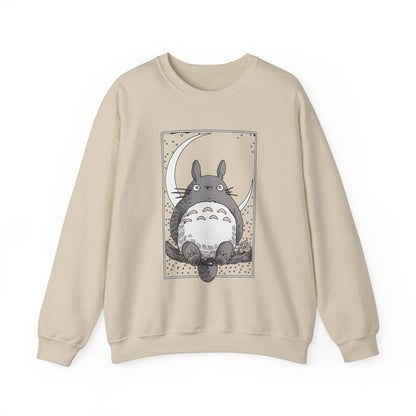 Totoro Night Dreams Sweatshirt – Cozy 100% Cotton Studio Ghibli Pullover for Anime Lovers