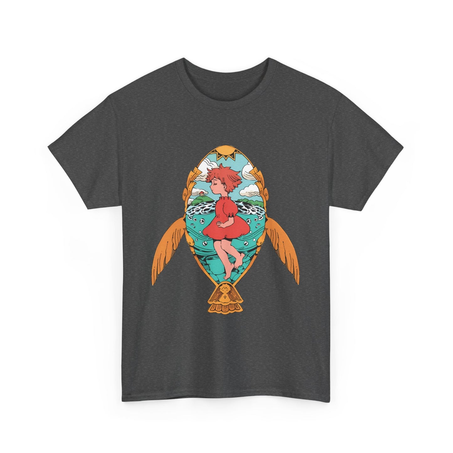 Ponyo Art T-Shirt – 100% Cotton Studio Ghibli Shirt for Anime Fans