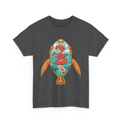 Ponyo Art T-Shirt – 100% Cotton Studio Ghibli Shirt for Anime Fans