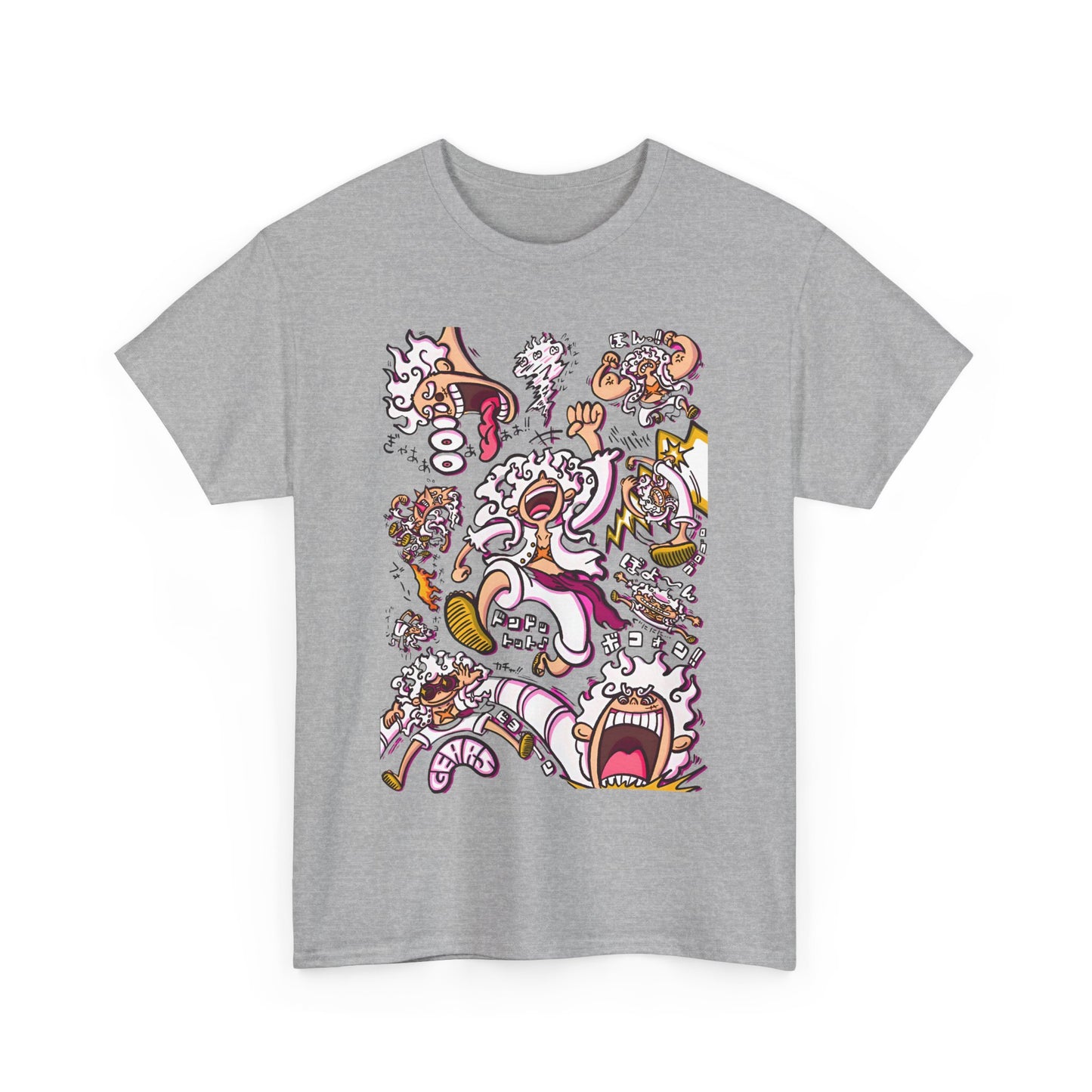 Funny Luffy One Piece T-Shirt – 100% Cotton Anime Tee for Straw Hat Fans