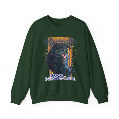 Howl’s Moving Castle Sweatshirt – 100% Cotton Anime Pullover for Studio Ghibli Fans