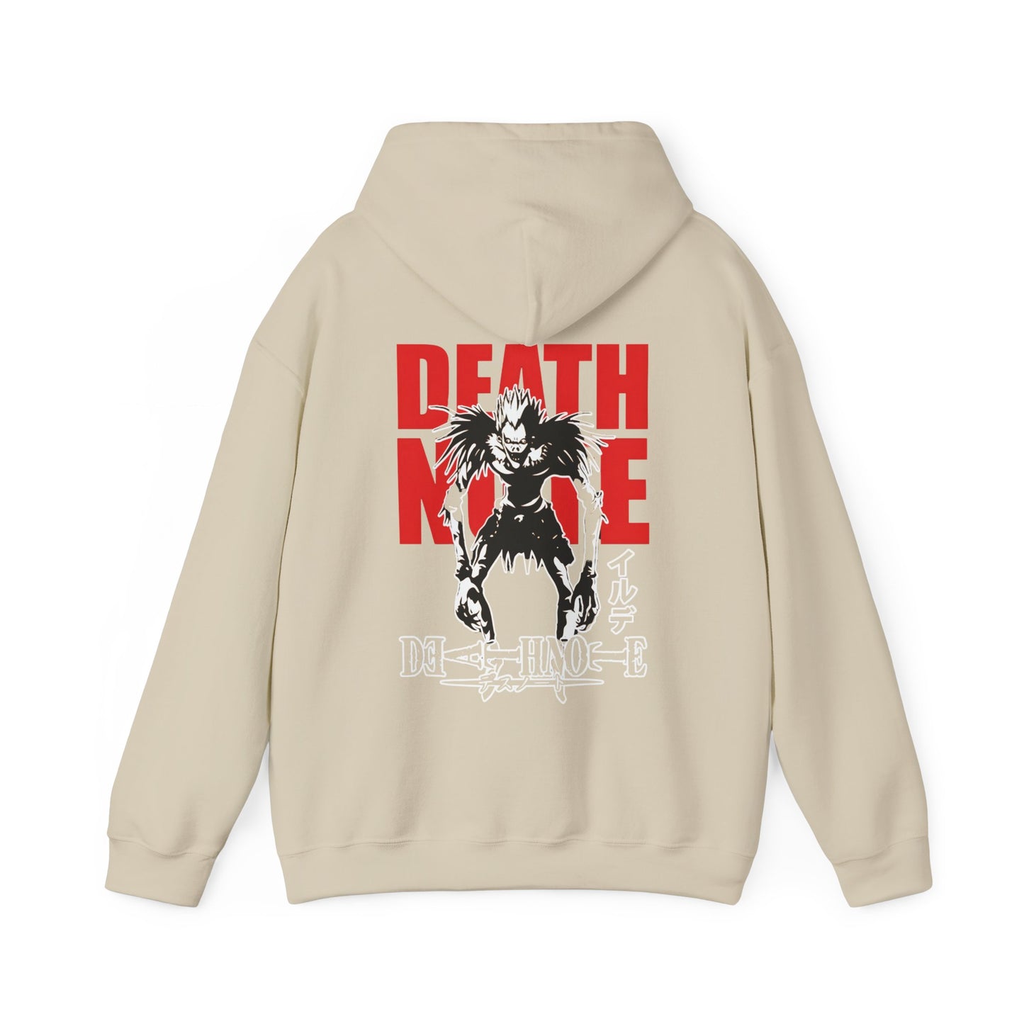 Ryuk Shinigami Death Note Back Print Hoodie – 100% Cotton Anime Sweatshirt for Dark Aesthetic Fans