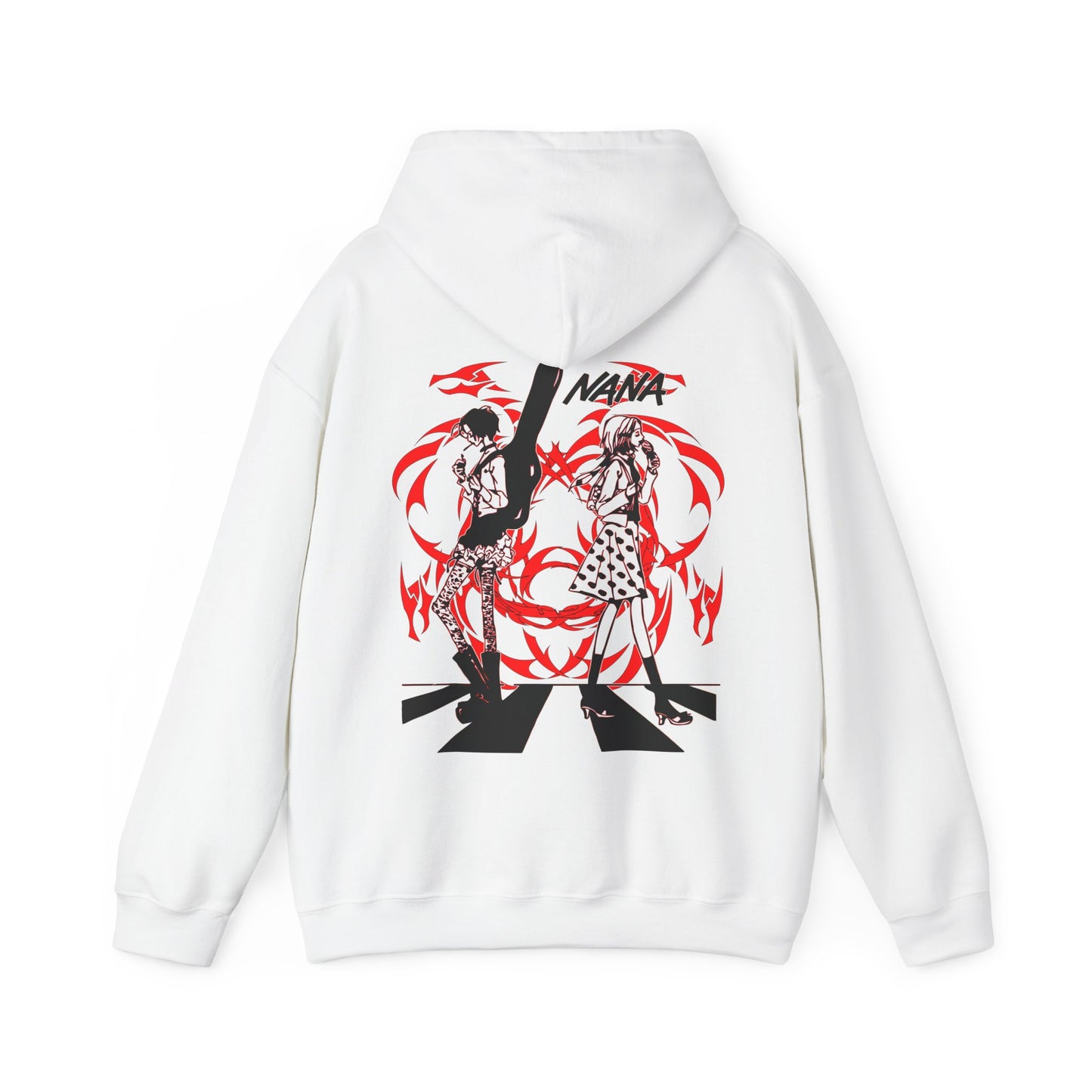 Nana Osaki Black Stones Hoodie – 100% Cotton with Back Print | Punk Rock Anime Streetwear