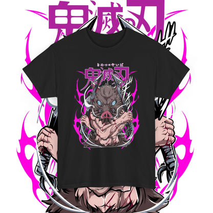 Inosuke Hashibira Demon Slayer Boar T-Shirt | 100% Cotton Anime Tee