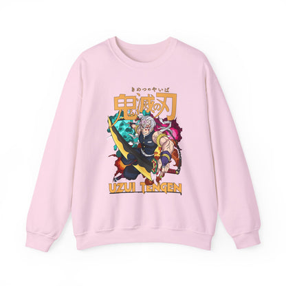 Uzui Tengen Demon Slayer Sweatshirt – 100% Cotton Anime Pullover for Stylish Kimetsu no Yaiba Fans