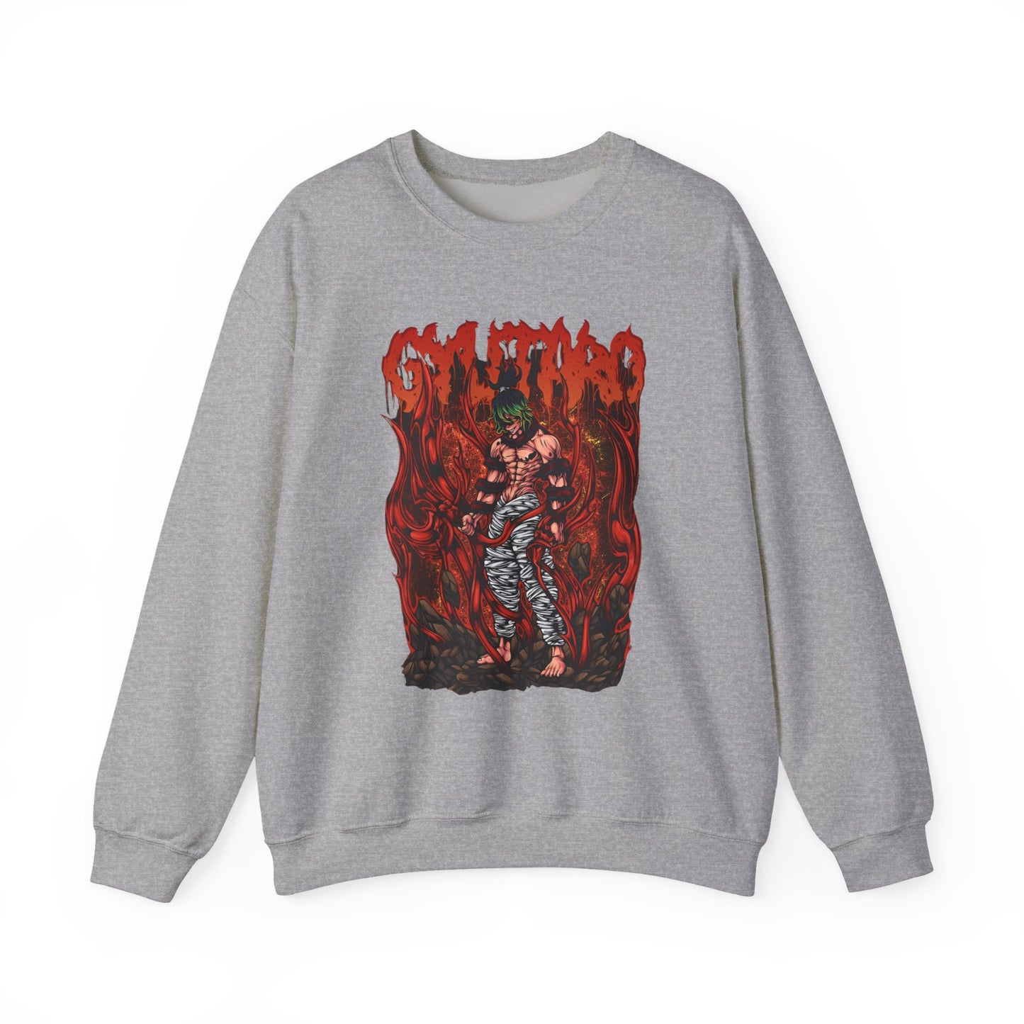 Gyutaro Demon Slayer Sweatshirt – 100% Cotton Anime Pullover for Upper Moon Six Fans