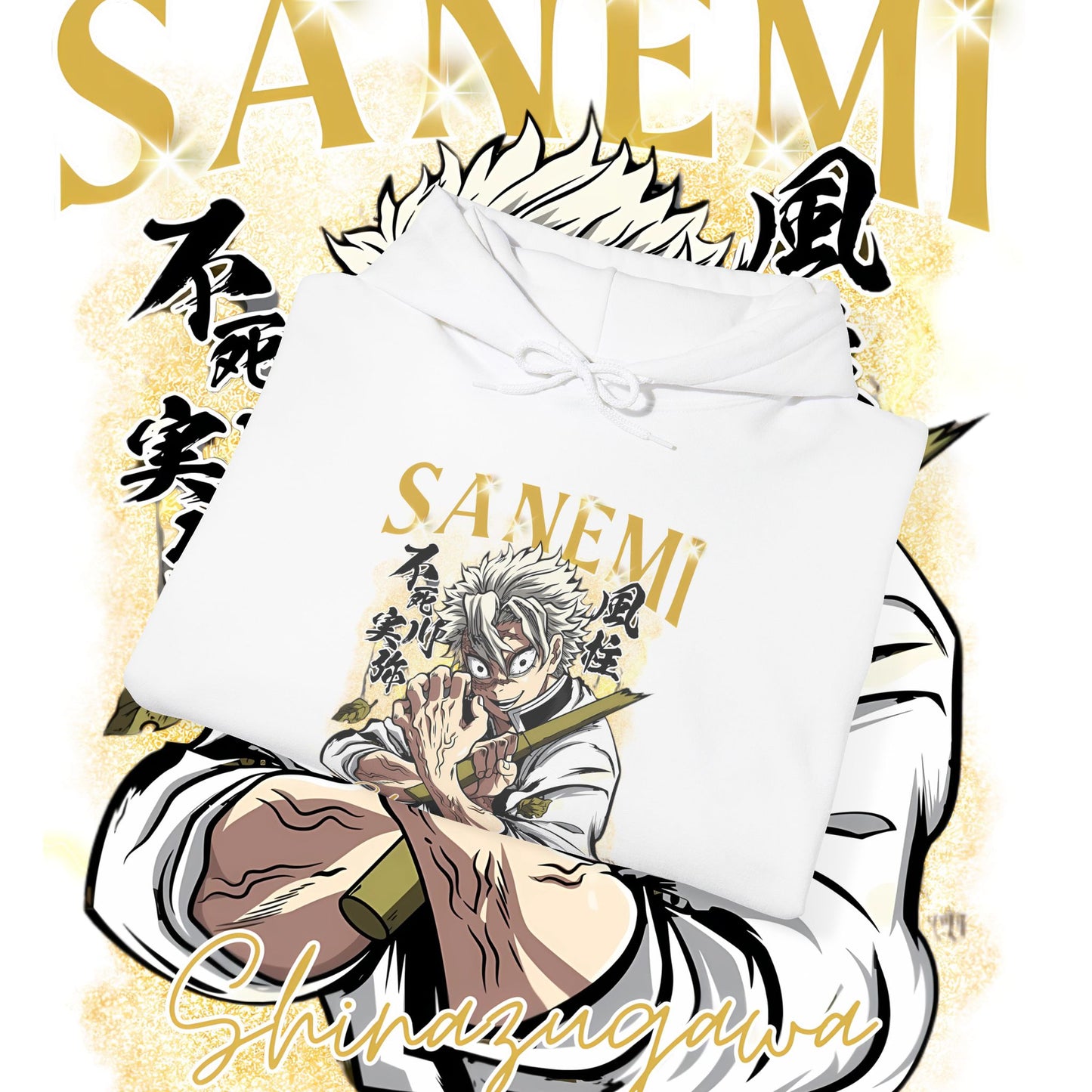 Sanemi Shinazugawa Hashira Hoodie – Premium 100% Cotton Anime Streetwear