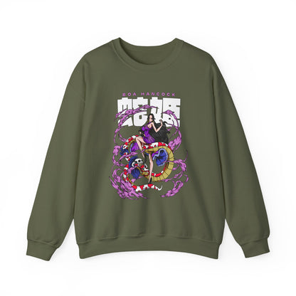 Boa Hancock Sweatshirt – 100% Cotton One Piece Anime Pullover for Fans