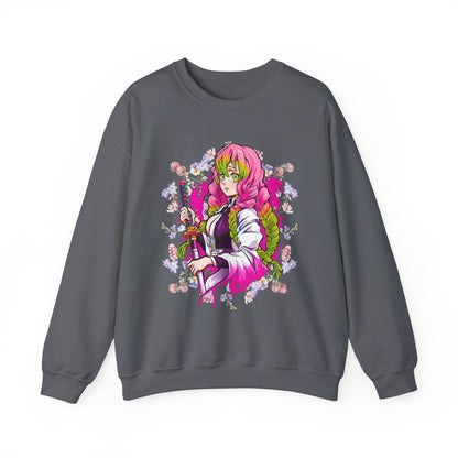 Mitsuri Kanroji Love Hashira Sweatshirt | 100% Cotton Demon Slayer Anime Pullover