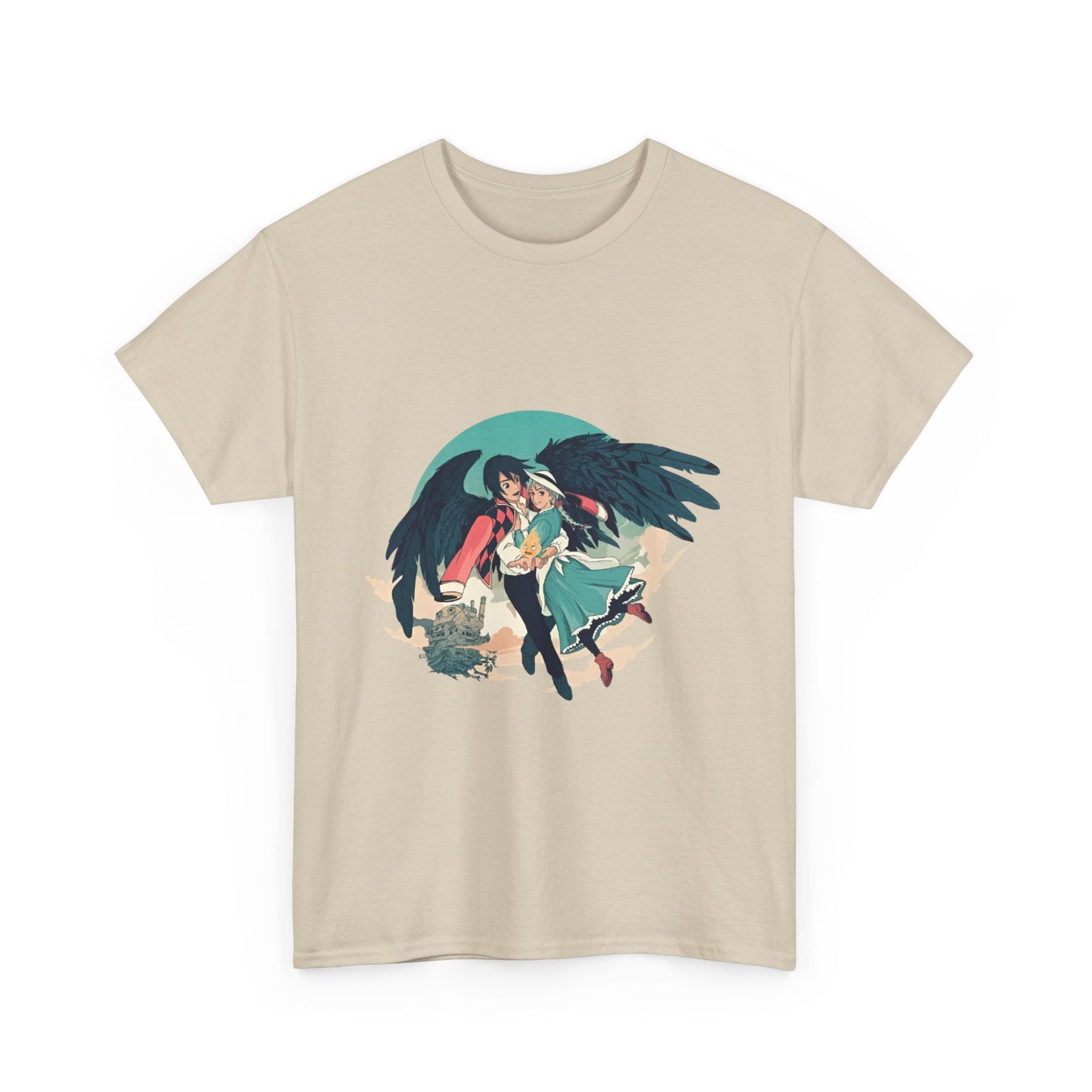 Howl And Sophie Picture T-Shirt | Studio Ghibli Cotton Anime Tee