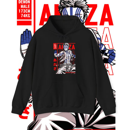 Akaza Demon Slayer Moon Hoodie – Premium 100% Cotton Anime Streetwear