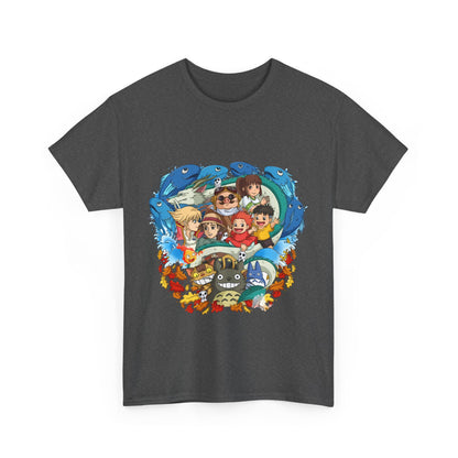 Studio Ghibli Characters T-Shirt – 100% Cotton Anime Tee for Ghibli Fans