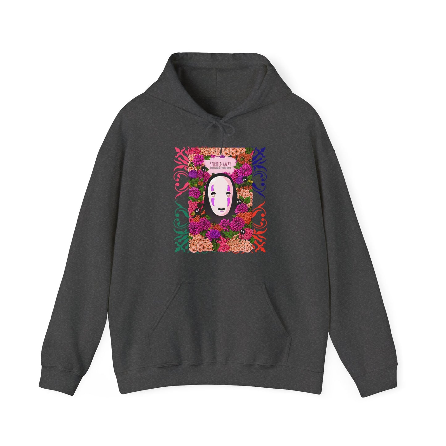 No Face Spirited Away Hoodie – 100% Cotton Gildan 18500 | Studio Ghibli Anime Hoodie