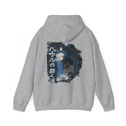 Howl & Sophie Back Print Hoodie – 100% Cotton Studio Ghibli Hoodie Inspired by Howl’s Moving Castle