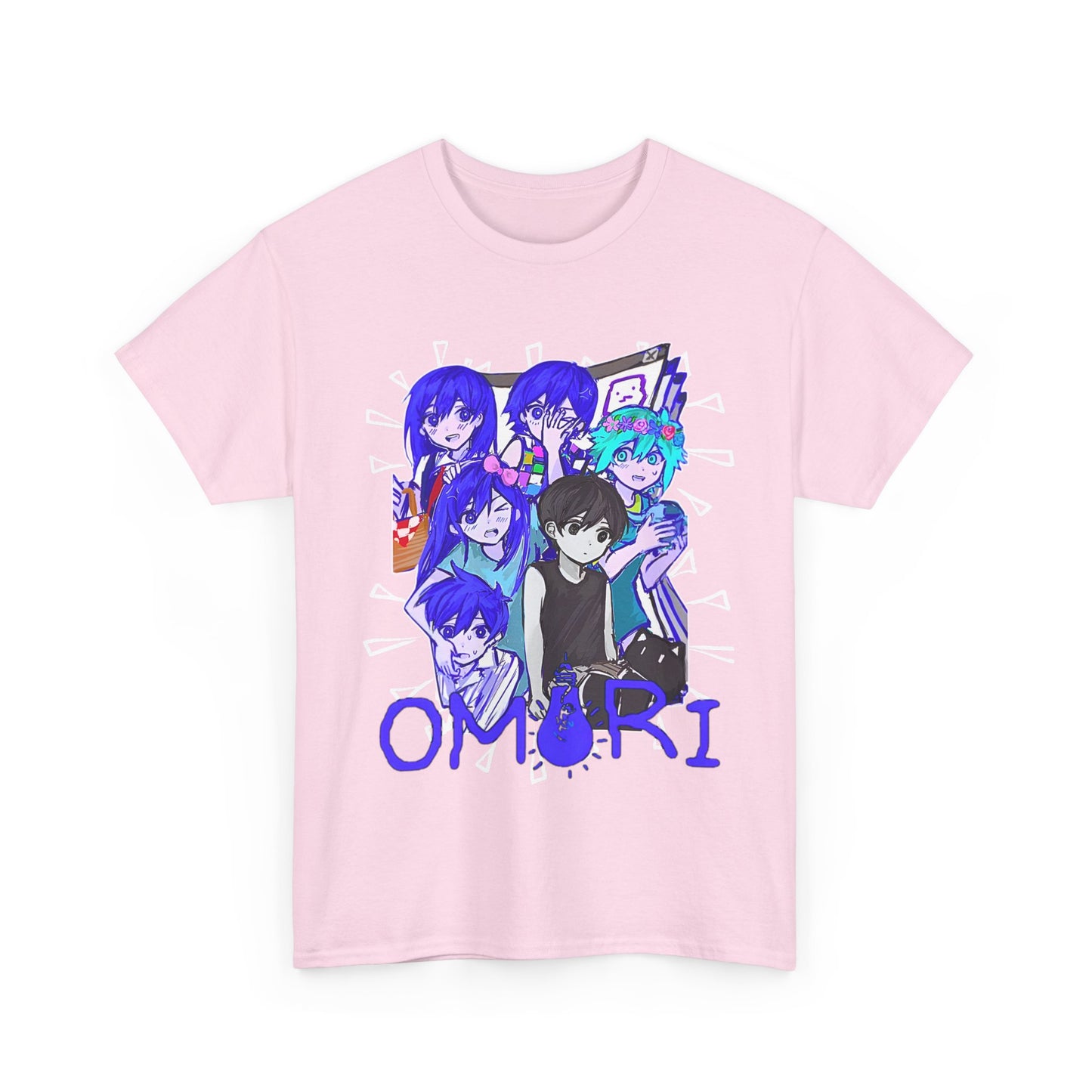 OMORI Family T-Shirt – 100% Cotton Indie Game Tee Featuring Sunny and Friends