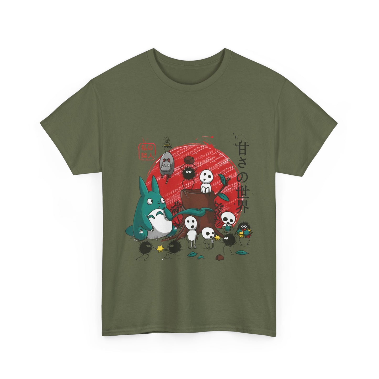 Ghibli Characters T-Shirt – 100% Cotton Anime Tee for Studio Ghibli Fans