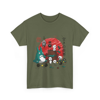 Ghibli Characters T-Shirt – 100% Cotton Anime Tee for Studio Ghibli Fans