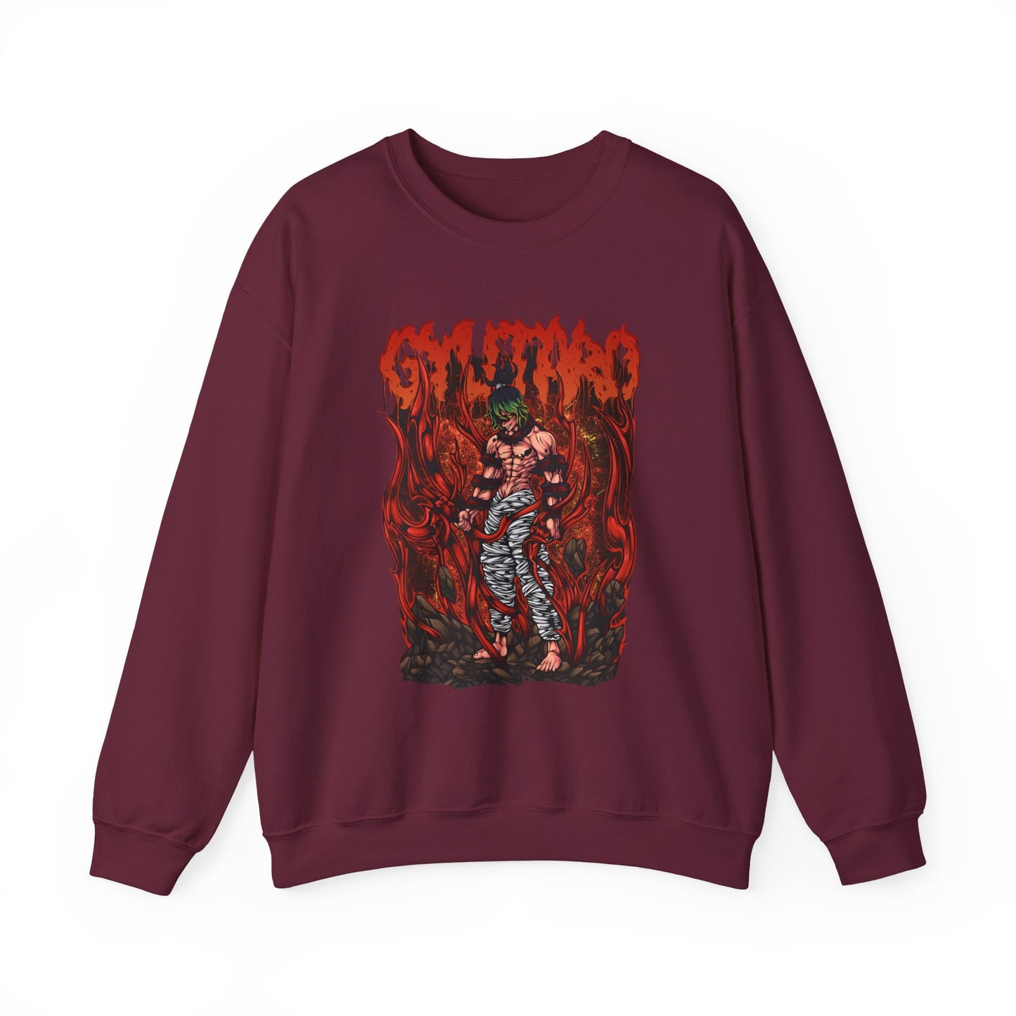 Gyutaro Demon Slayer Sweatshirt – 100% Cotton Anime Pullover for Upper Moon Six Fans