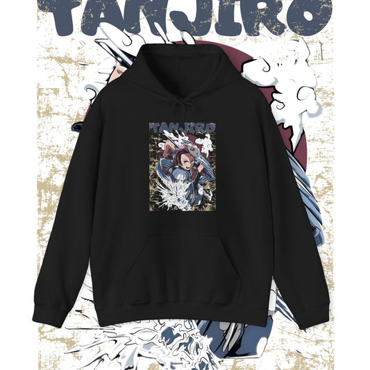 Tanjiro Wind Mask Hoodie – 100% Cotton Anime Streetwear