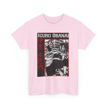 Iguro Obanai Demon Slayer T-Shirt – 100% Cotton Anime Tee Featuring the Serpent Hashira