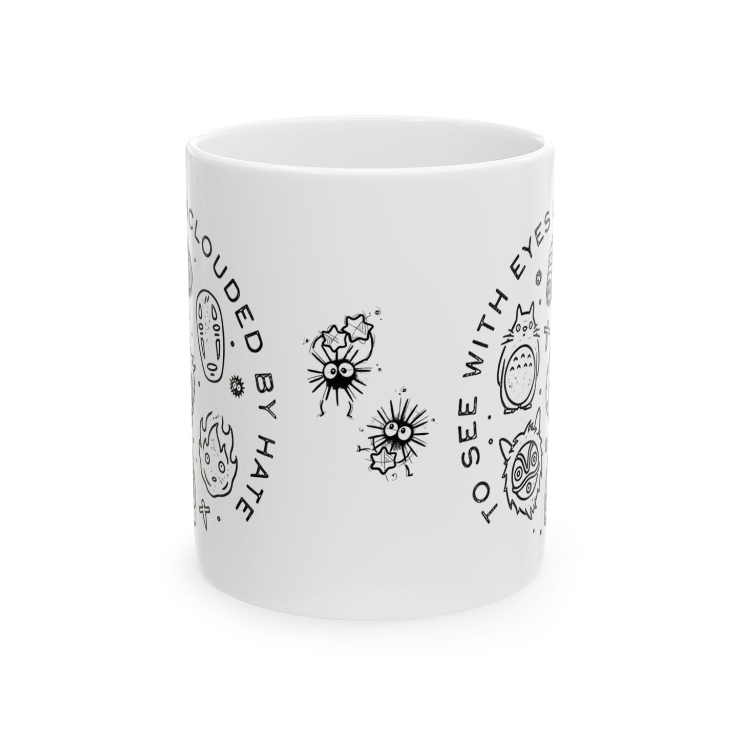 Universe Ghibli Mug – Studio Ghibli Characters Ceramic Cup – 11oz & 15oz Anime Coffee Mug Gift