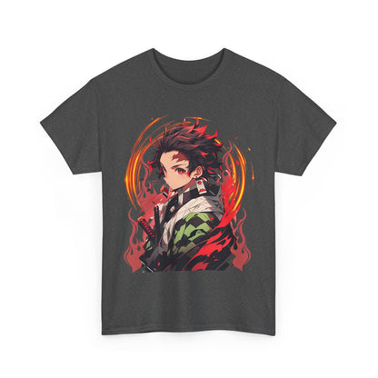 Tanjiro Kamado Demon Slayer T-Shirt – 100% Cotton Anime Tee for Kimetsu no Yaiba Fans