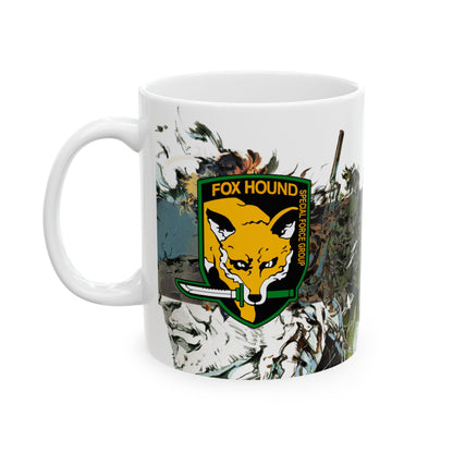 Metal Gear Fox Hound Mug – 11oz & 15oz Ceramic Coffee Cup – Tactical Espionage Action Gamer Gift