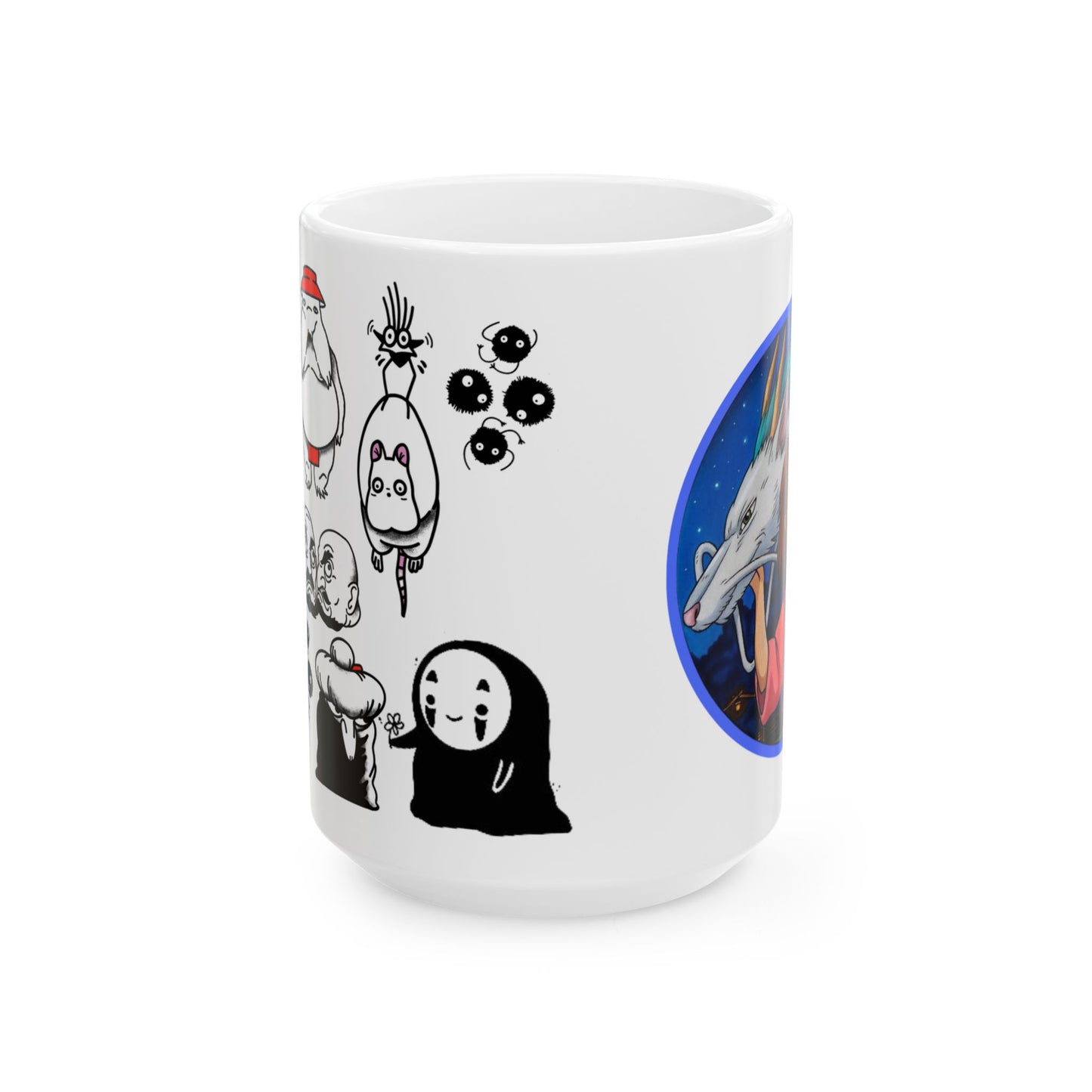 Spirited Away Moments Mug – Studio Ghibli Coffee Cup 11oz & 15oz – Iconic Anime Scenes Featuring Chihiro and Haku