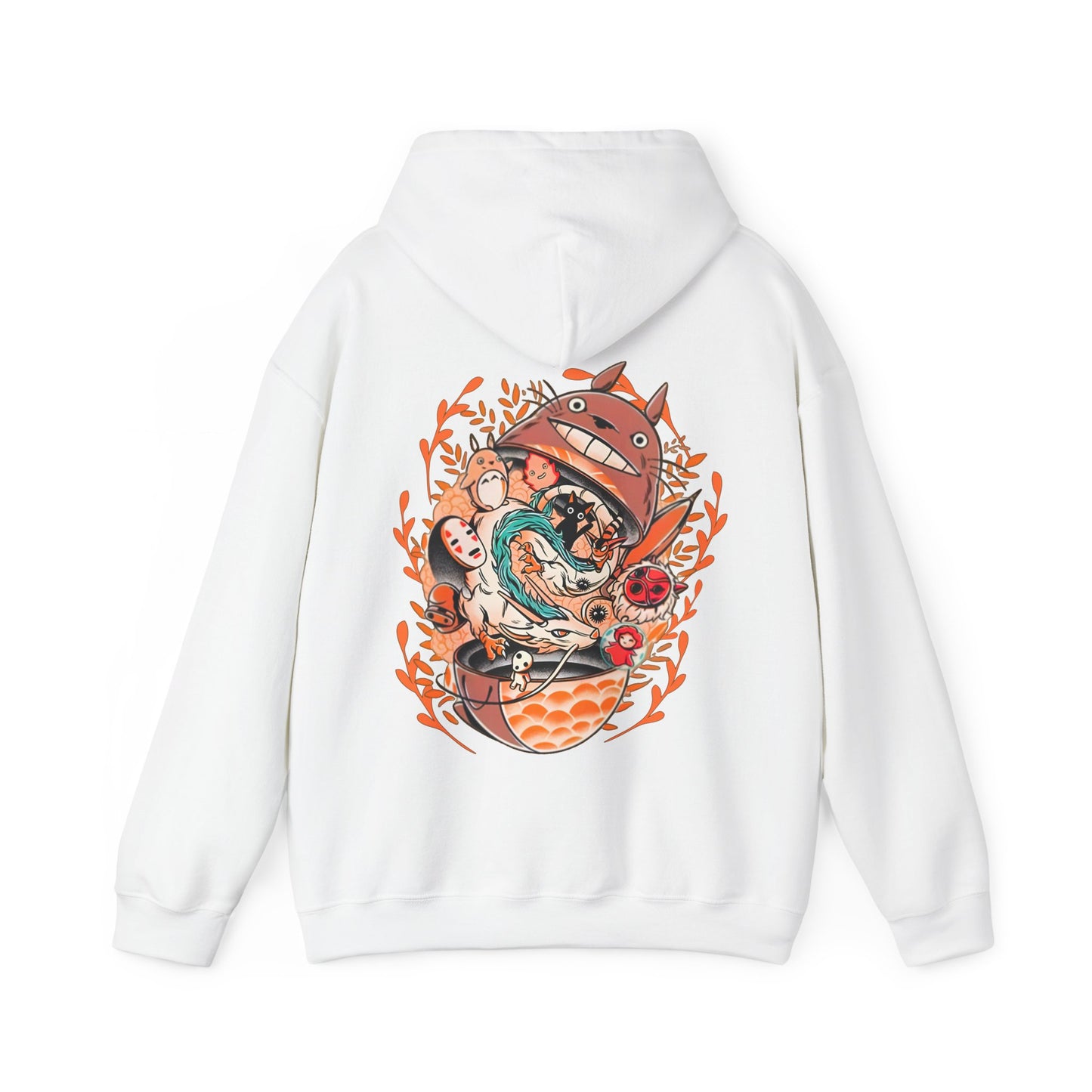 Totoro Matryoshka Back Print Hoodie – 100% Cotton Studio Ghibli Sweatshirt for Anime Fans