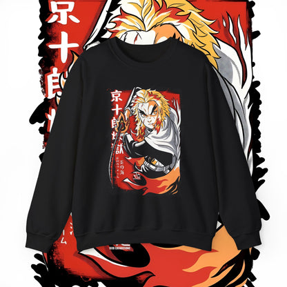 Rengoku Flame Hashira Sweatshirt | Demon Slayer | 100% Cotton Anime Pullover