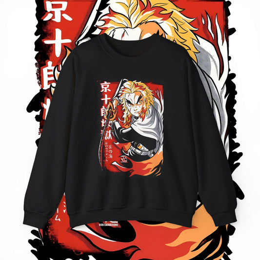 Rengoku Flame Hashira Sweatshirt | Demon Slayer | 100% Cotton Anime Pullover