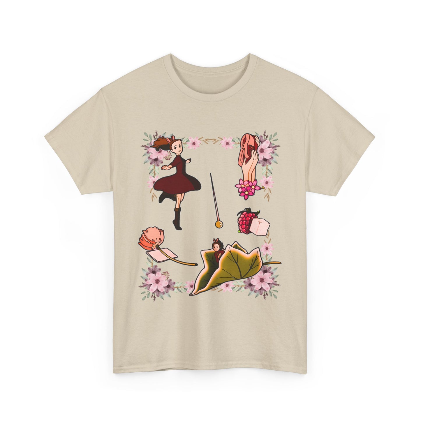 The Secret World of Arrietty T-Shirt – 100% Cotton Ghibli Anime Tee for Fans