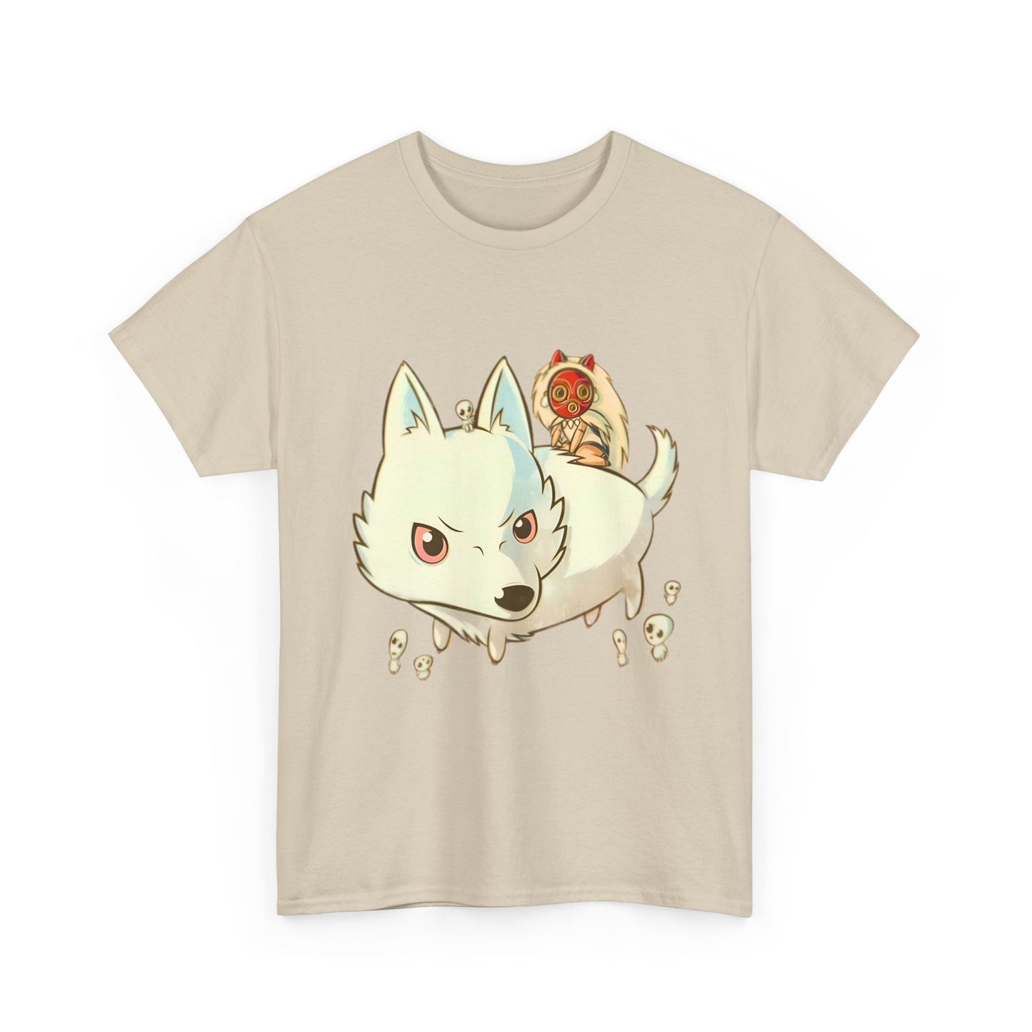 Princess Mononoke Chibi T-Shirt | 100% Cotton Studio Ghibli Cute Anime Tee
