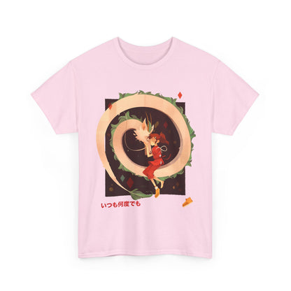Chihiro and Haku T-Shirt – Ghibli Anime Cotton Tee for Fans
