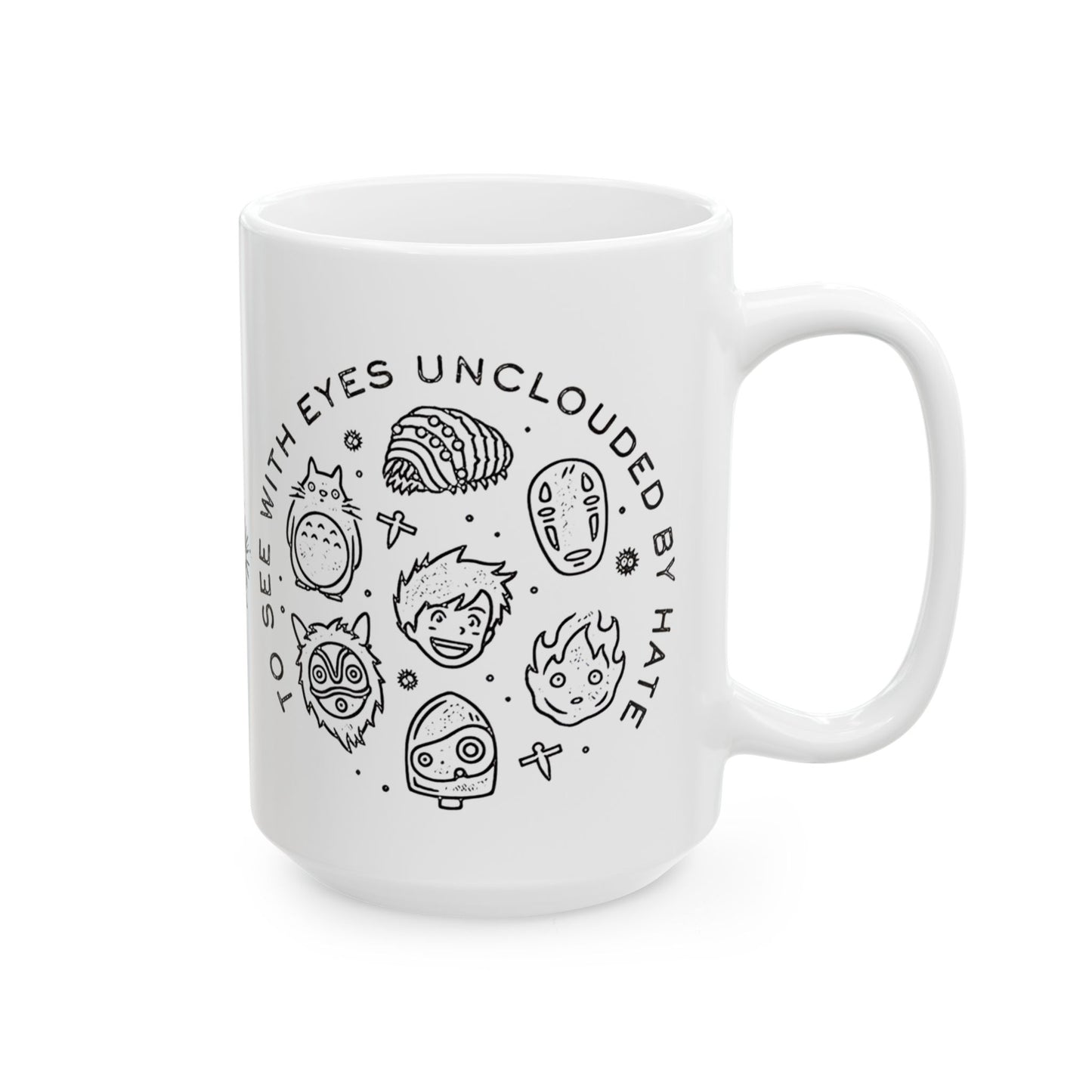 Universe Ghibli Mug – Studio Ghibli Characters Ceramic Cup – 11oz & 15oz Anime Coffee Mug Gift