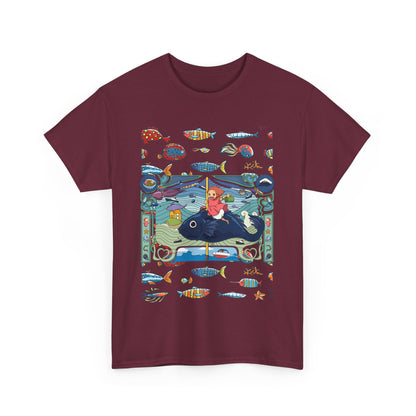 Ponyo Sea Love T-Shirt – 100% Cotton Studio Ghibli Tee for Ocean and Anime Fans