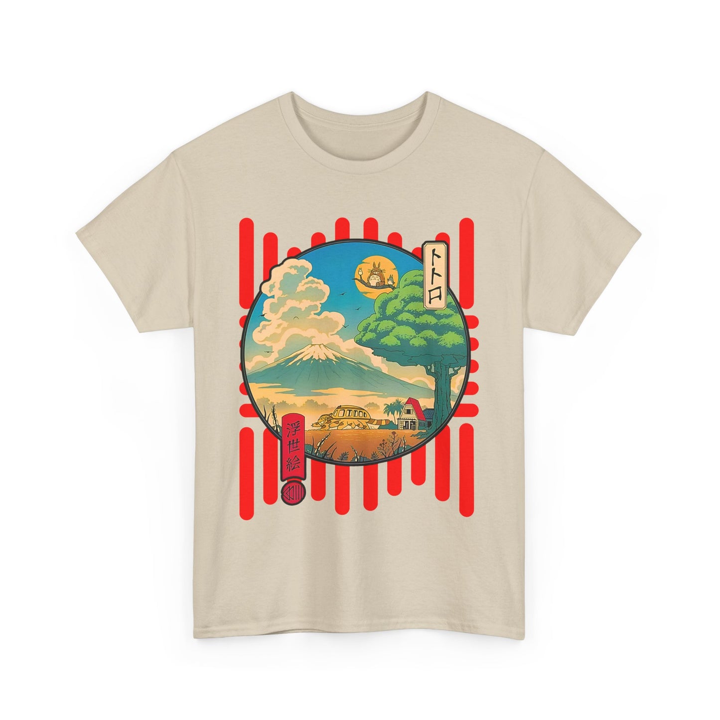 Totoro World T-Shirt – 100% Cotton Studio Ghibli Anime Tee for Fans