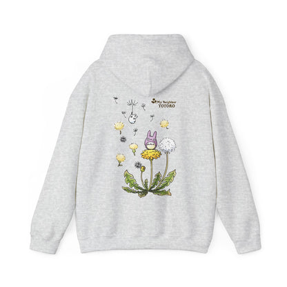 My Neighbor Totoro Woods Hoodie with Back Print – 100% Cotton Studio Ghibli Forest Design