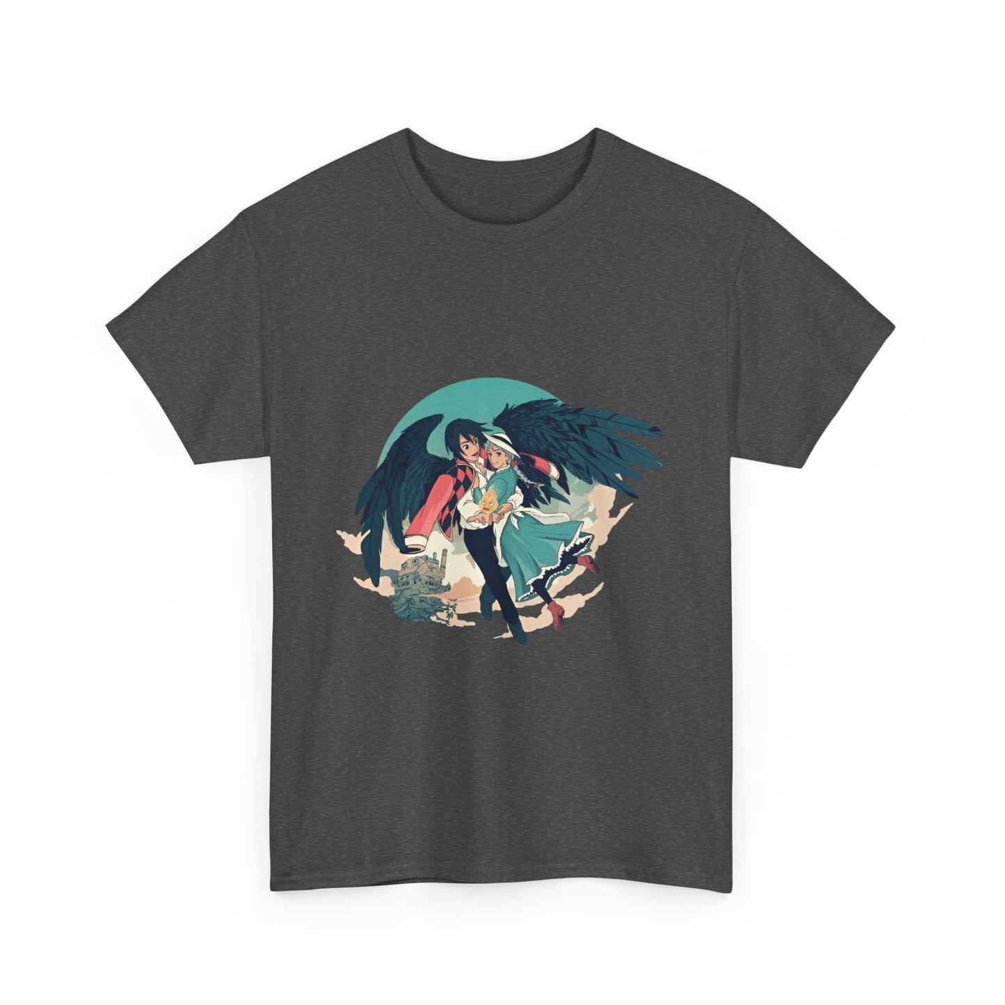 Howl And Sophie Picture T-Shirt | Studio Ghibli Cotton Anime Tee
