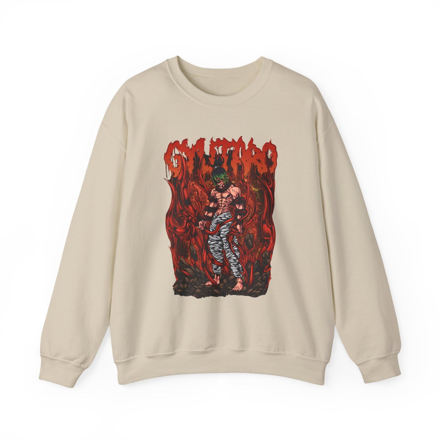 Gyutaro Demon Slayer Sweatshirt – 100% Cotton Anime Pullover for Upper Moon Six Fans