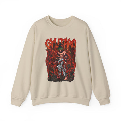 Gyutaro Demon Slayer Sweatshirt – 100% Cotton Anime Pullover for Upper Moon Six Fans