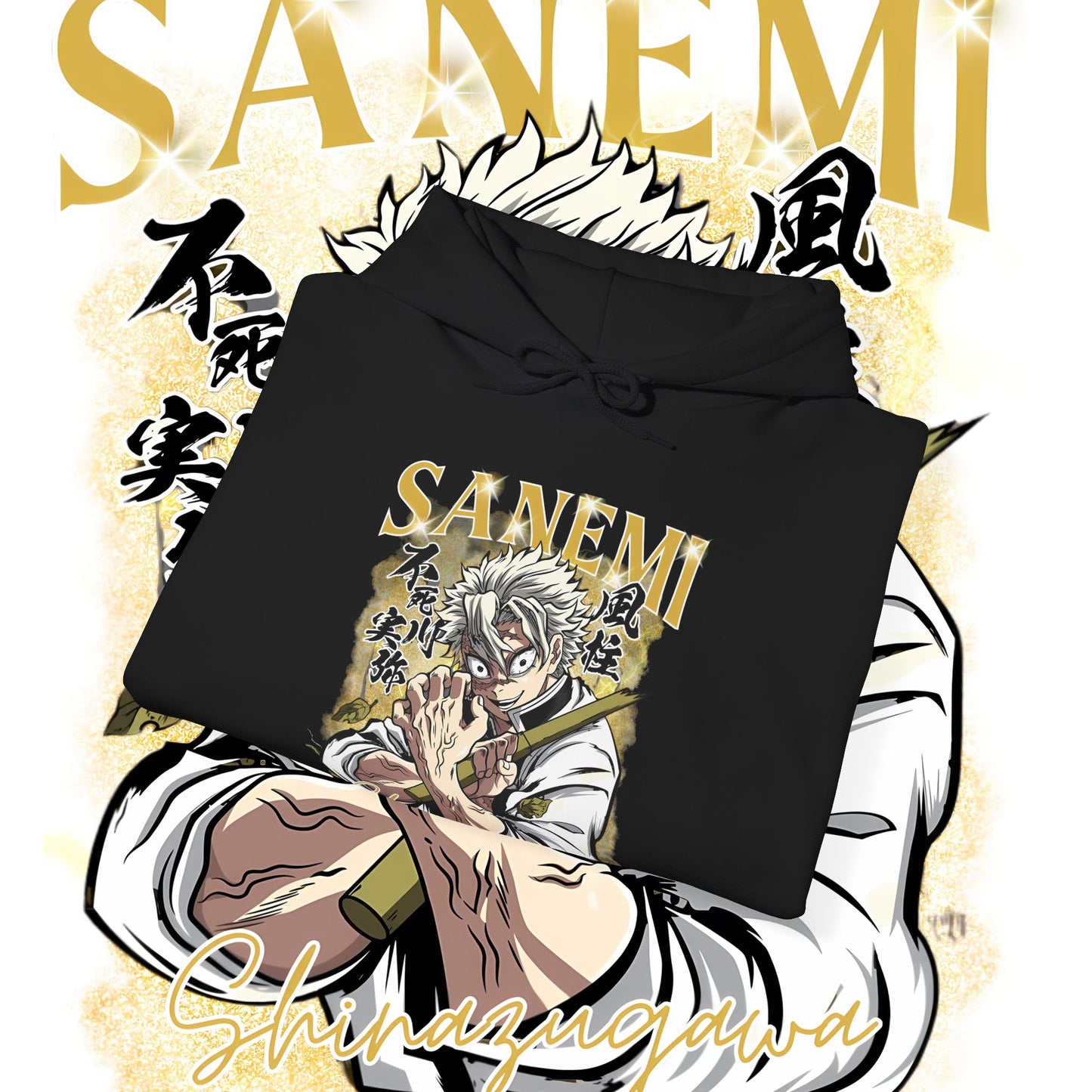 Sanemi Shinazugawa Hashira Hoodie – Premium 100% Cotton Anime Streetwear