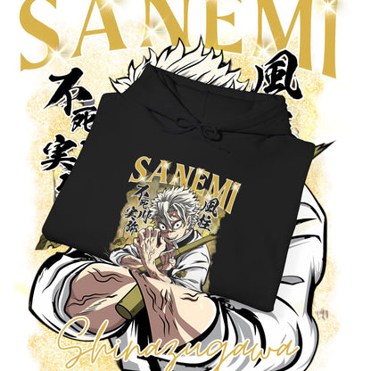 Sanemi Shinazugawa Hashira Hoodie – Premium 100% Cotton Anime Streetwear