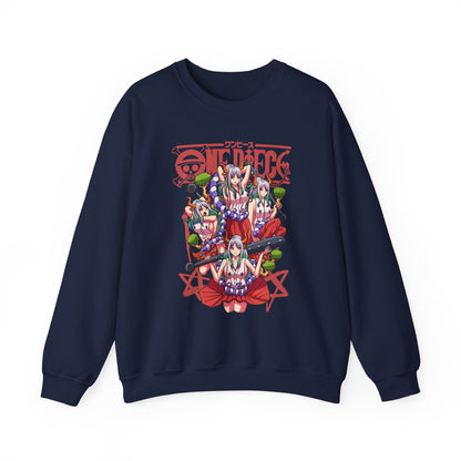 Yamato One Piece Sweatshirt – 100% Cotton Anime Pullover for Wano Arc Fans