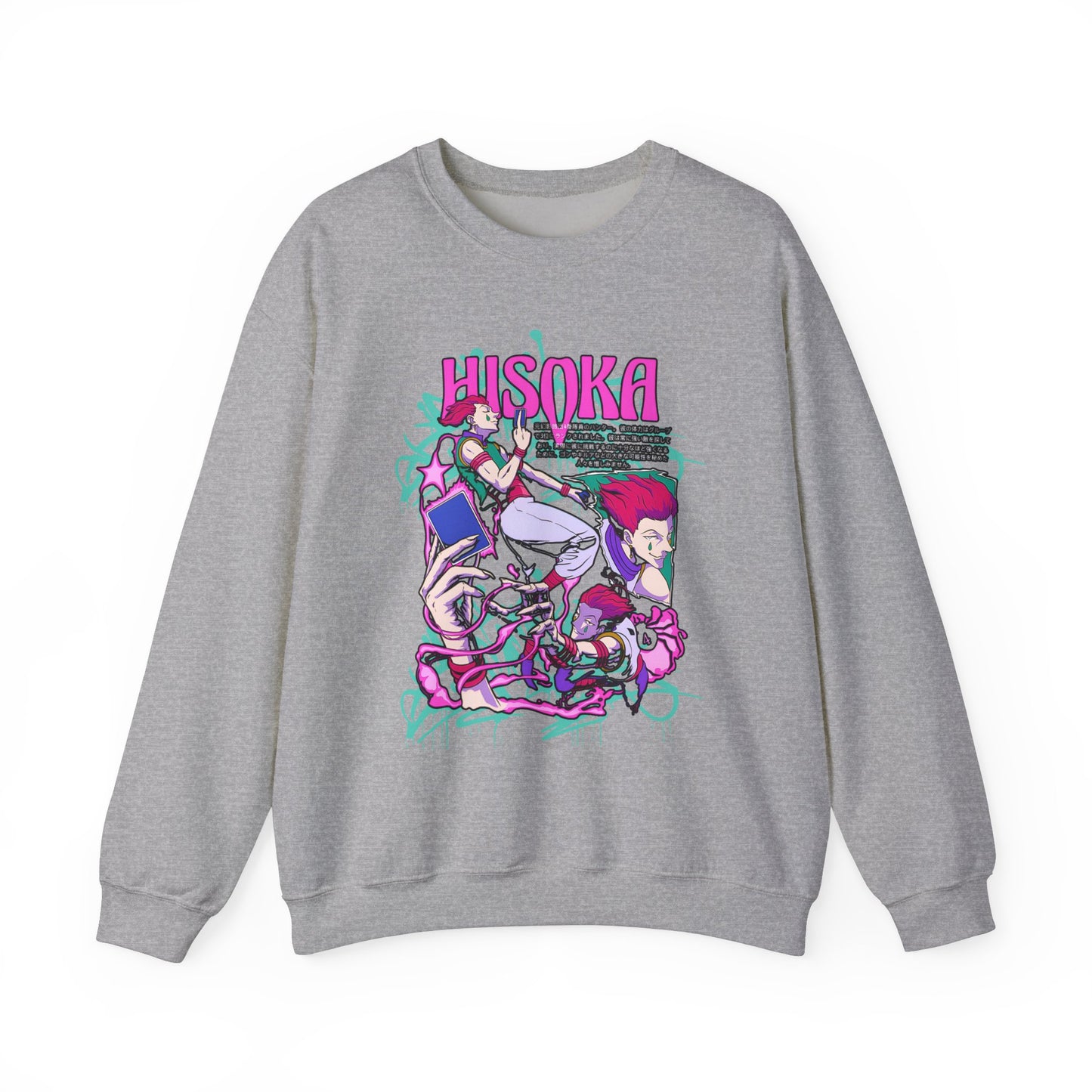 Hisoka Morow Hunter x Hunter Sweatshirt – 100% Cotton Cozy Anime Sweatshirt for True Fans